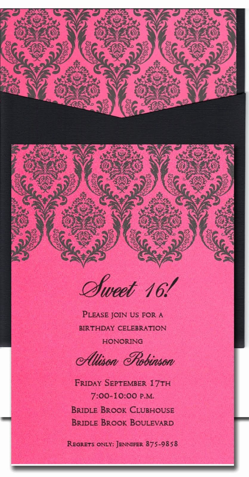 Sweet Sixteen Invitation Wording