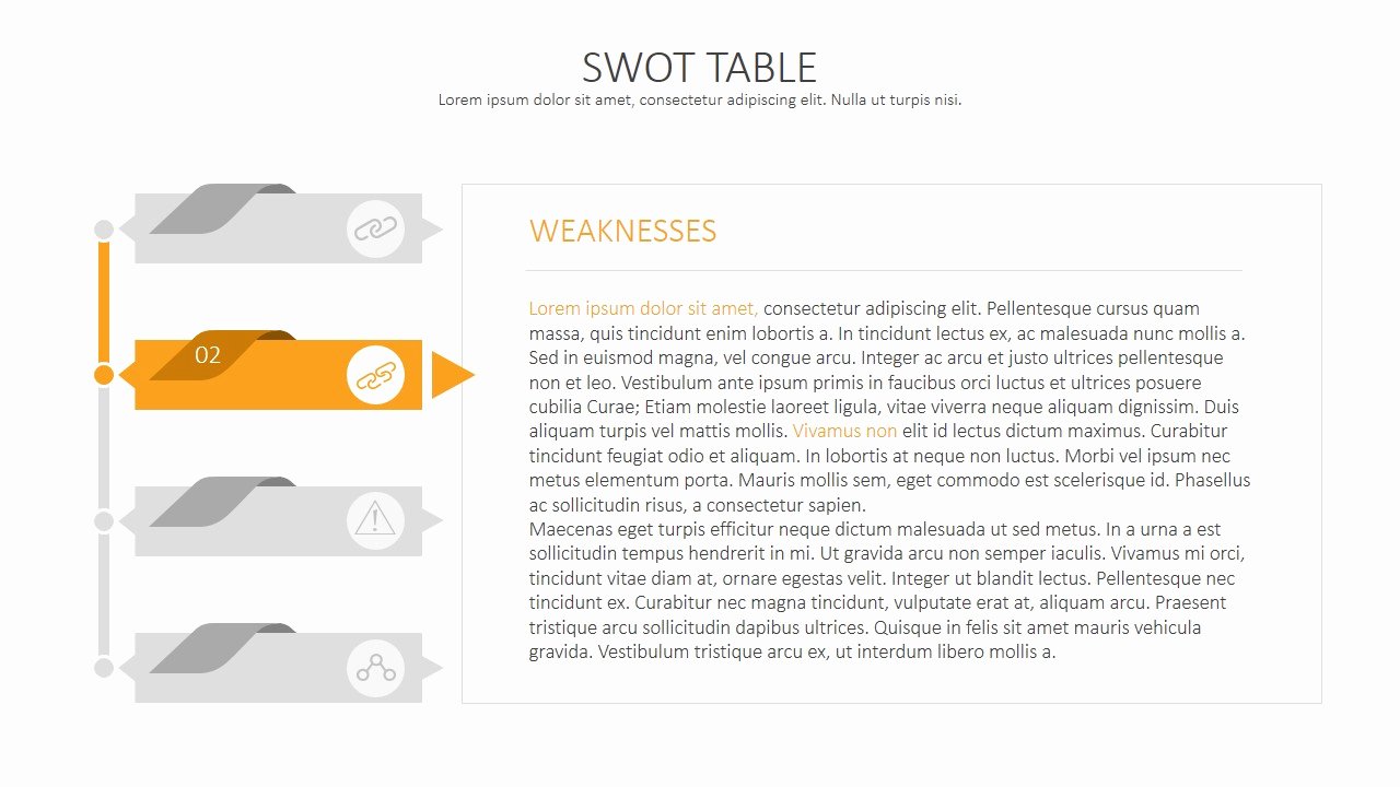 Swot Analysis Template Deck Slidemodel