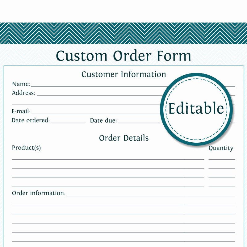 T Shirt order form Template Microsoft Word