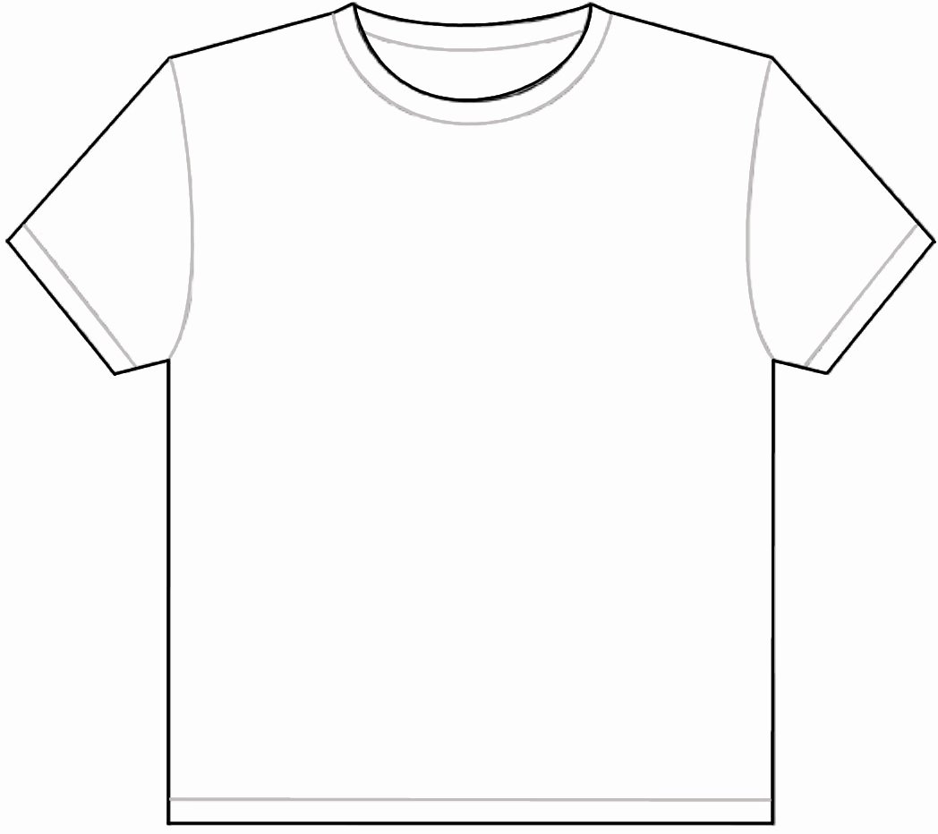 t shirt outline template