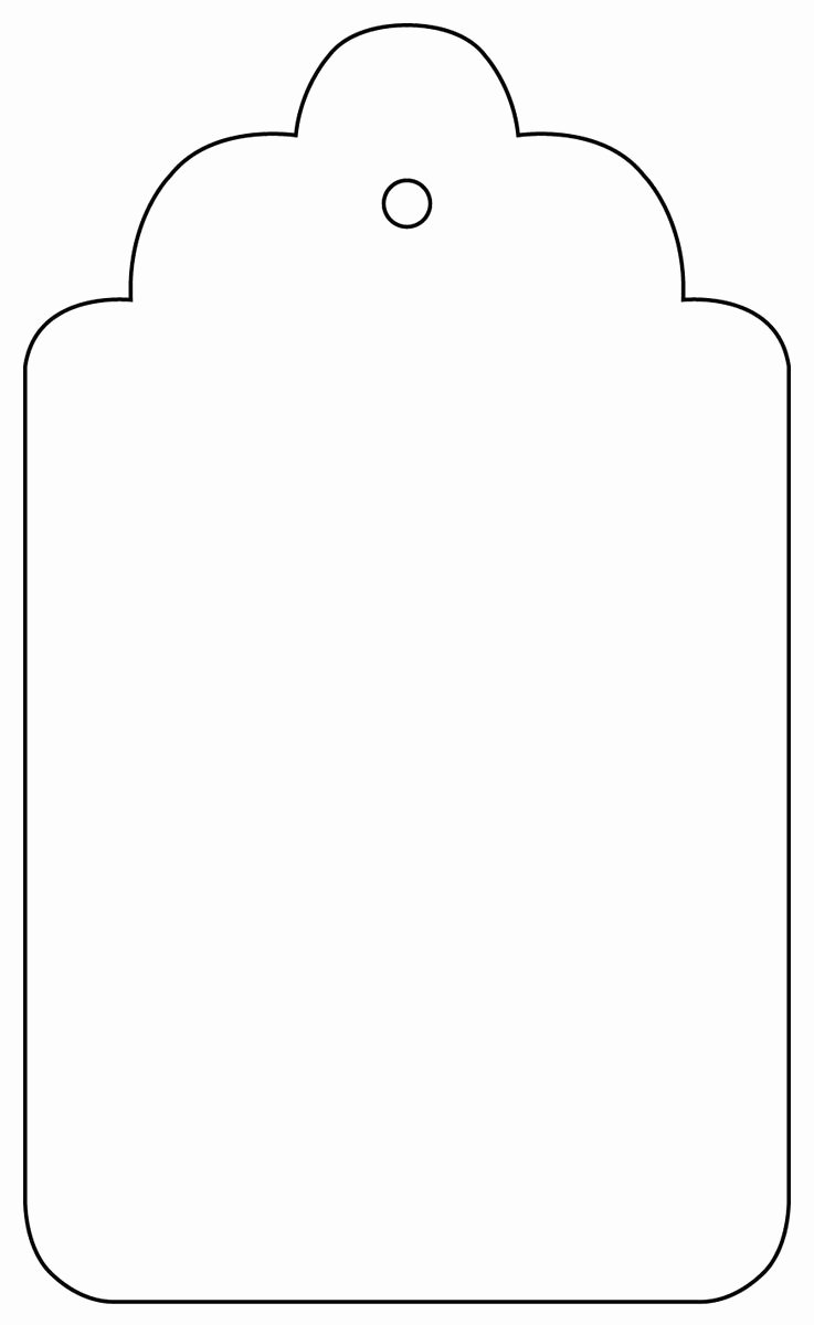 Tag Outline Template Clipart Best