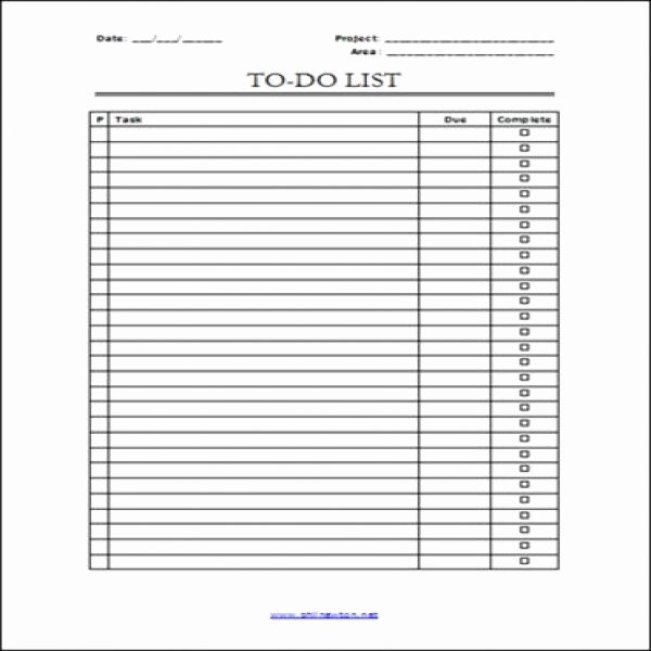 Task List Templates
