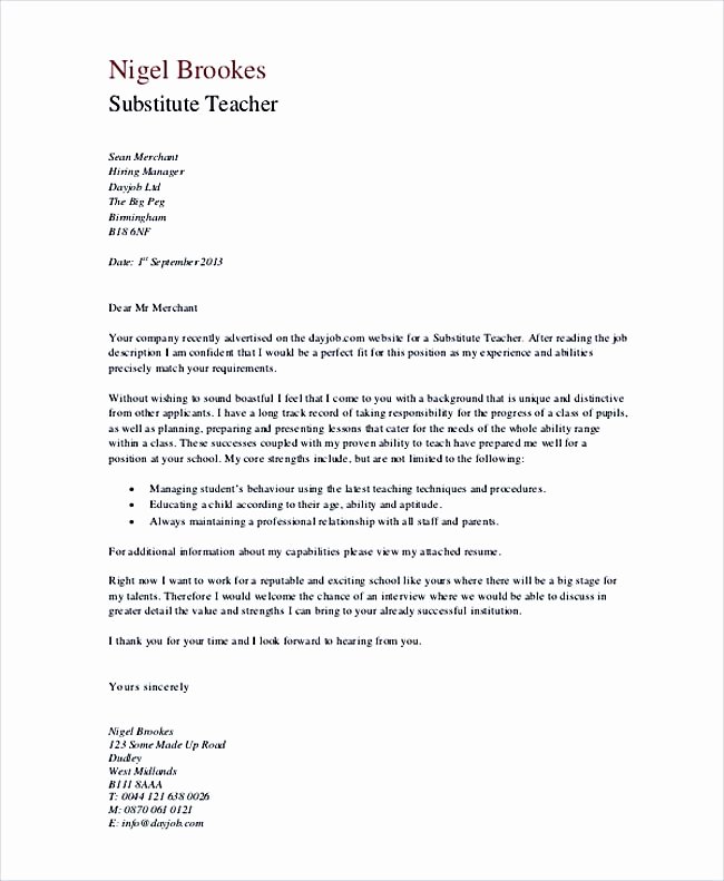 Teaching Cover Letter Examples for Successful Job Application