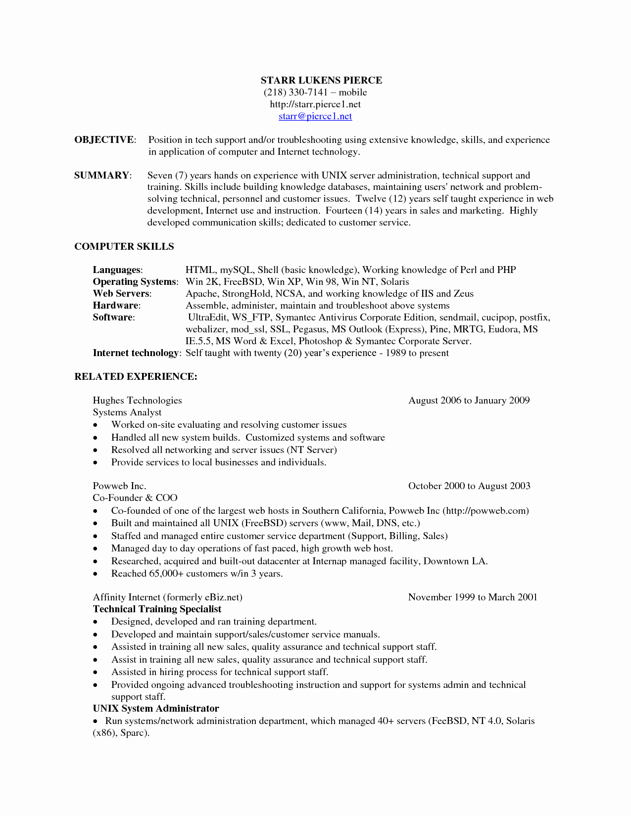 Tech Support Cover Letter Discount Coupon Template
