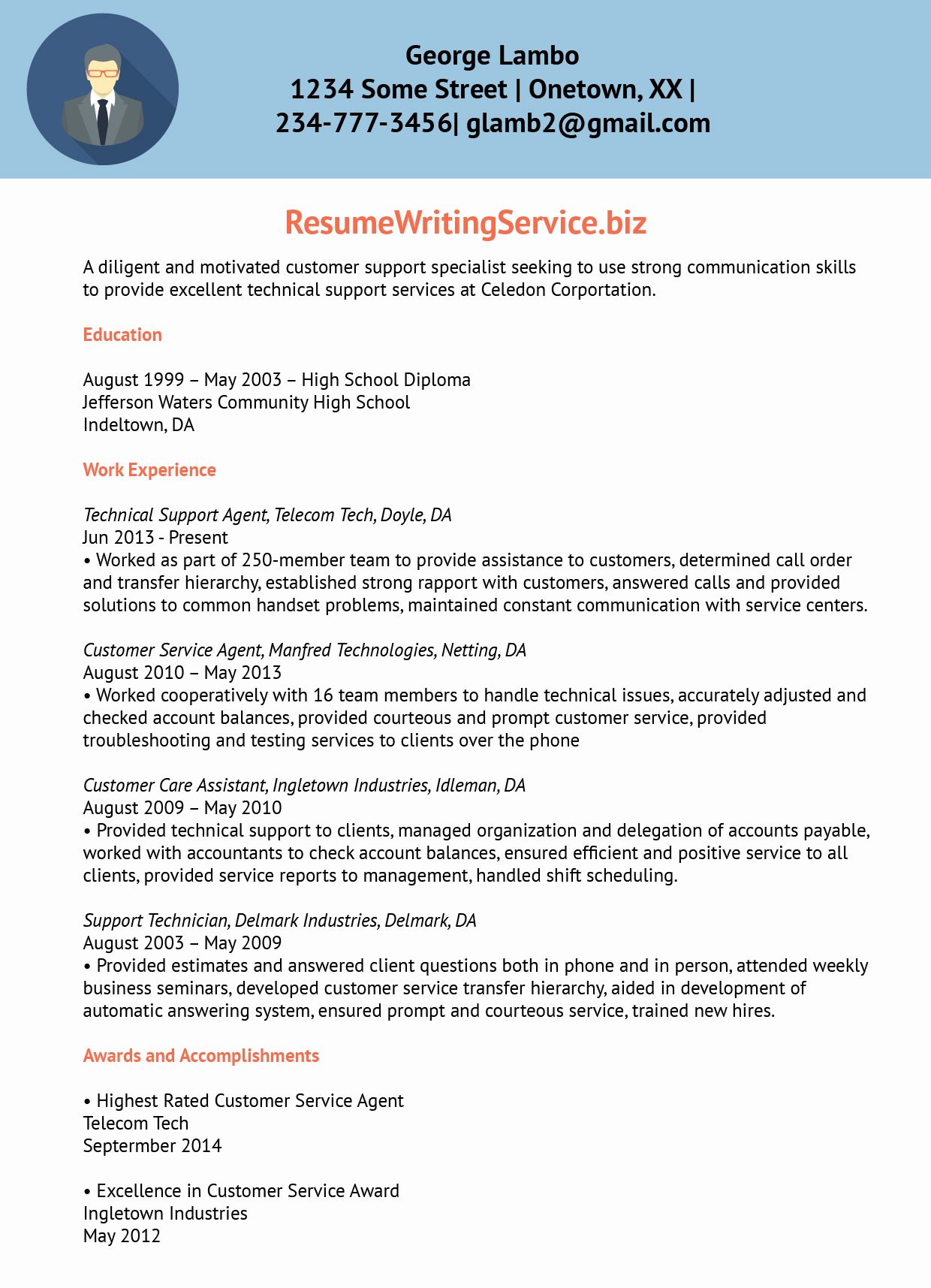 Resume letter
