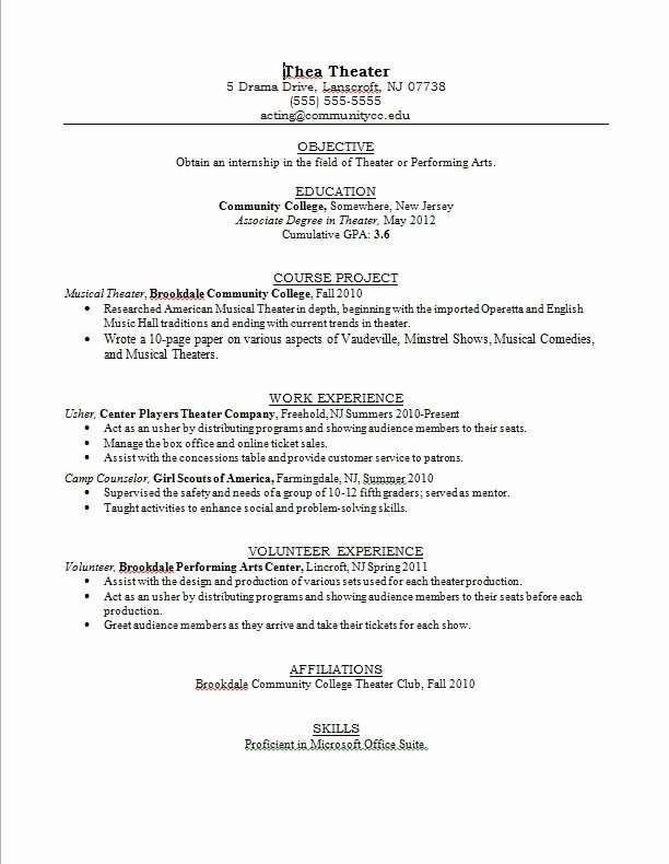 Teen Resume Template