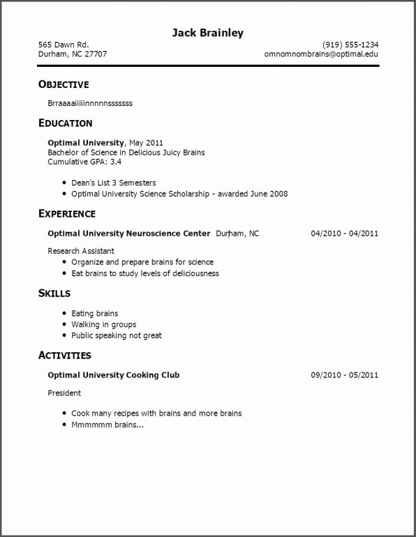 teenage resume template