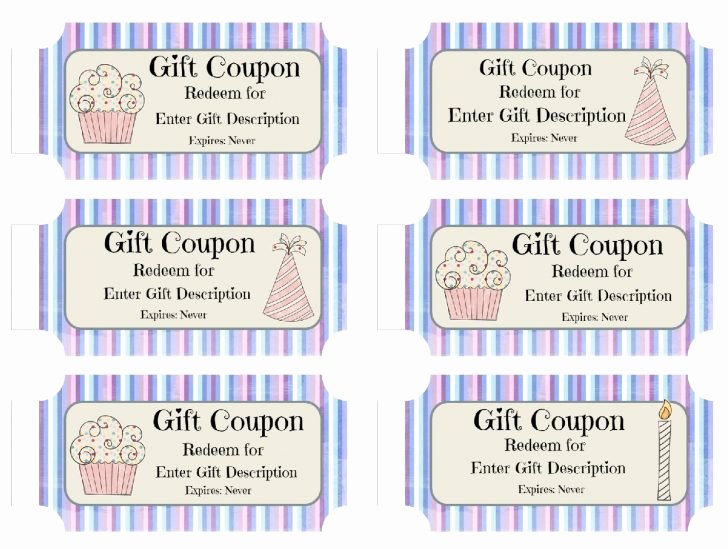 Template Birthday Coupon Template