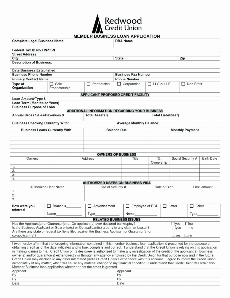 Template Business Information form Template