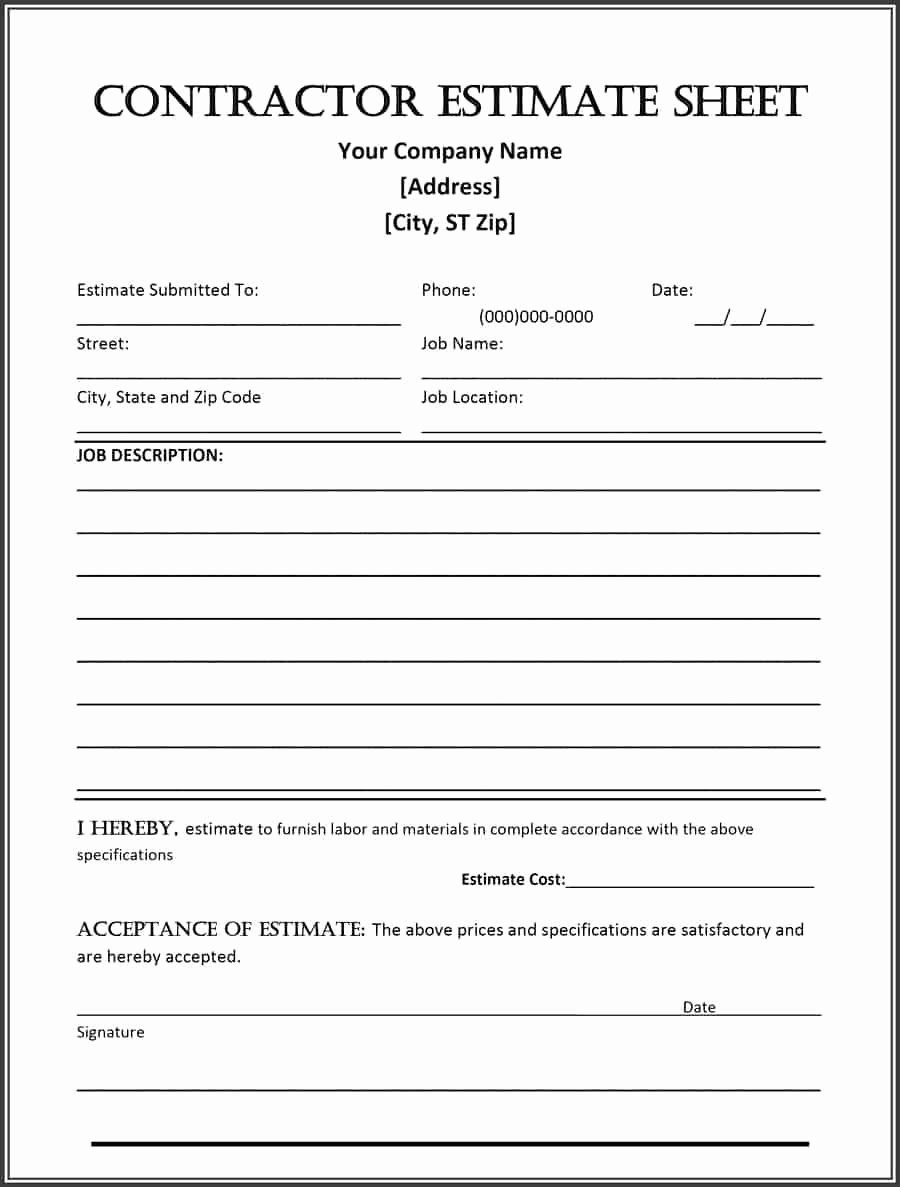 Template Contracting Contract Template
