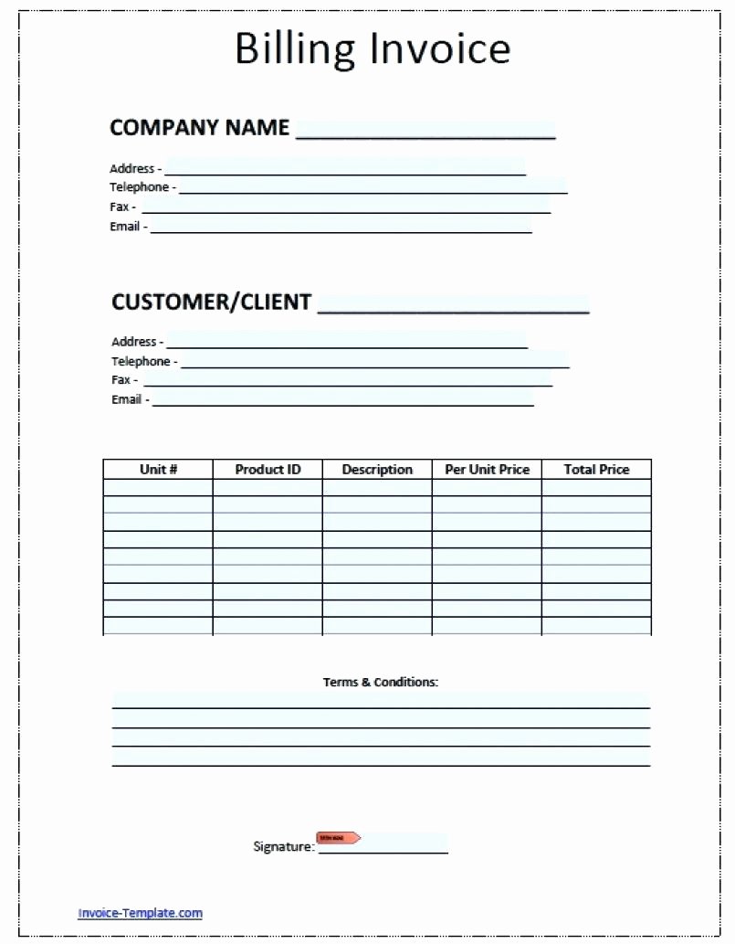 Template Contractor forms Template