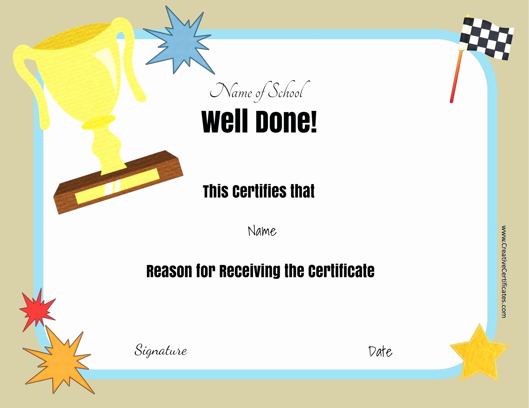 editable award certificate template