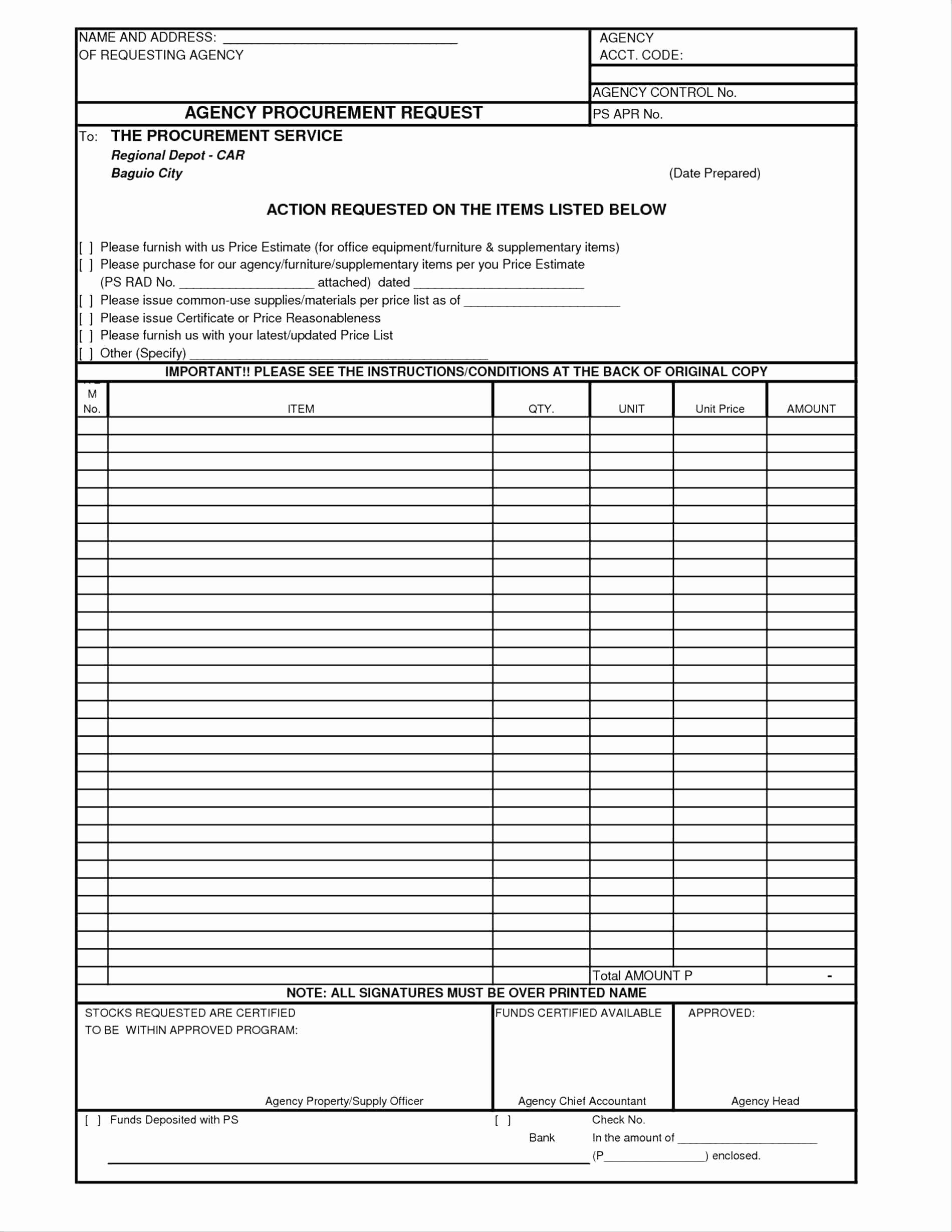 excel purchase requisition template