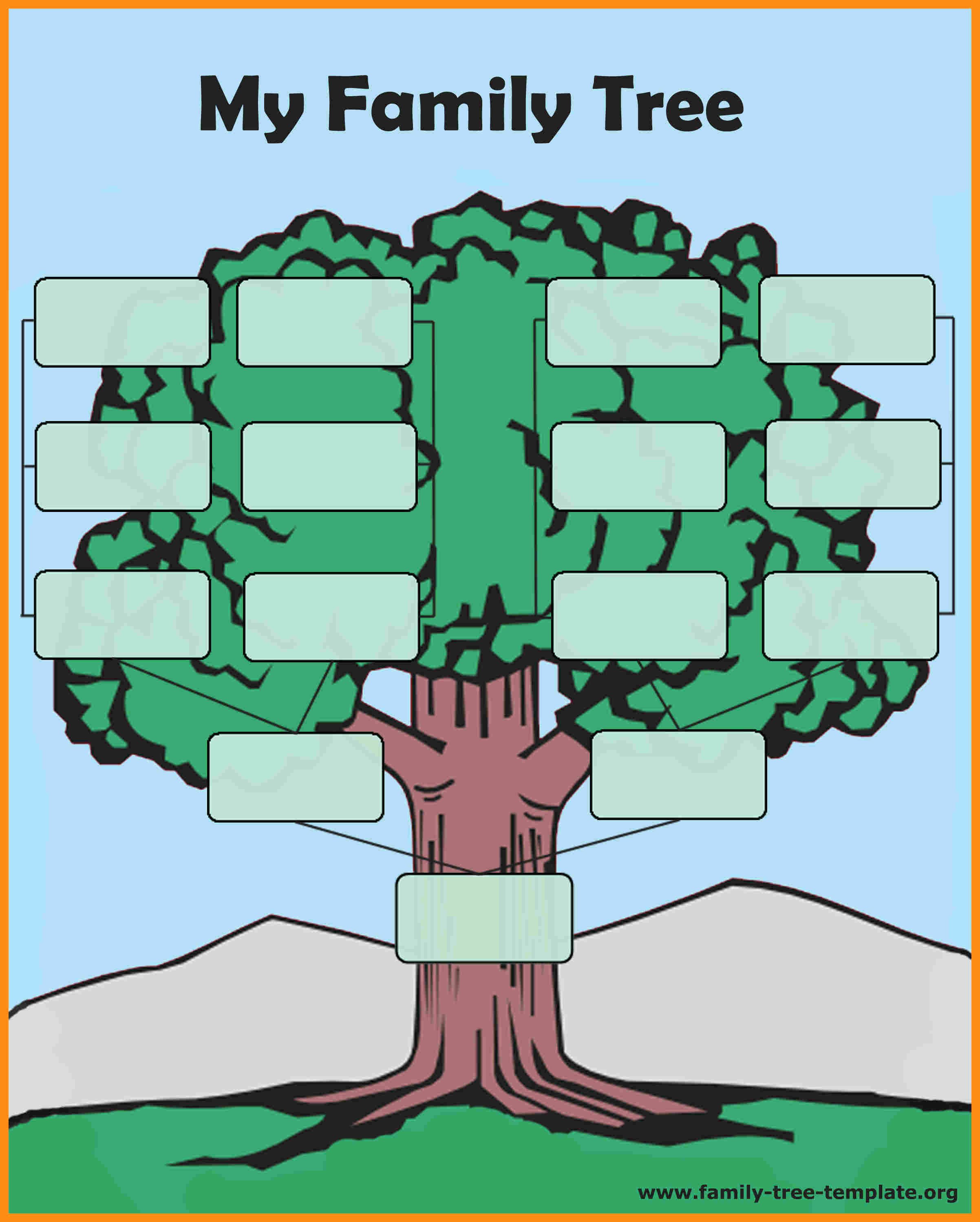 Template Family Tree Template