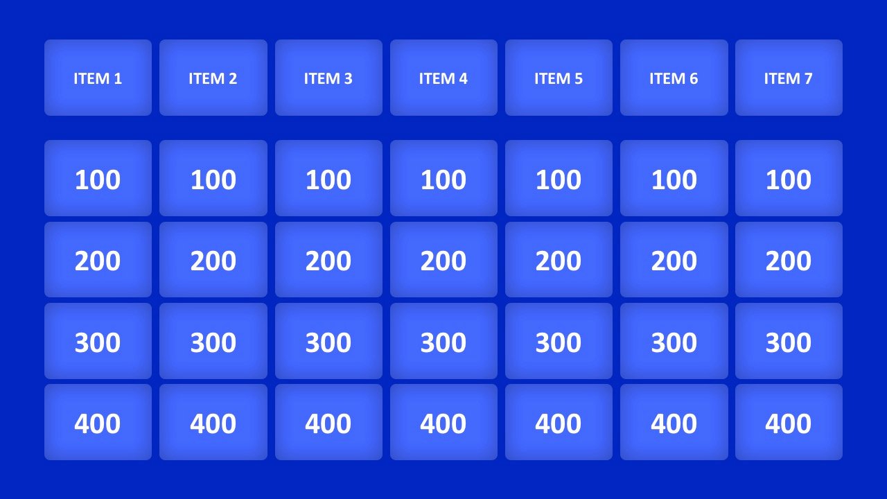 Template Jeopardy Powerpoint Template