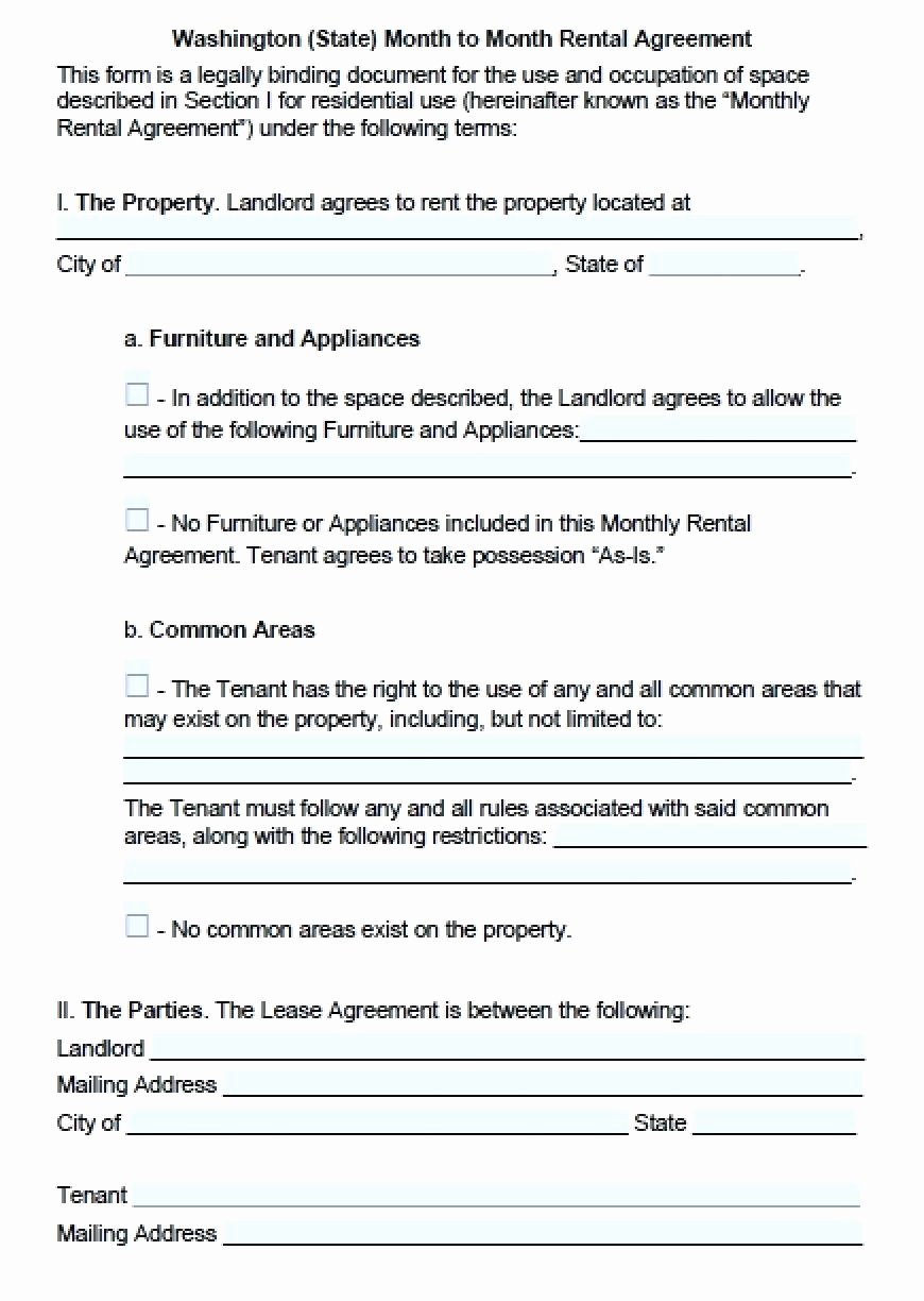 Template Lease to Own Agreement Template