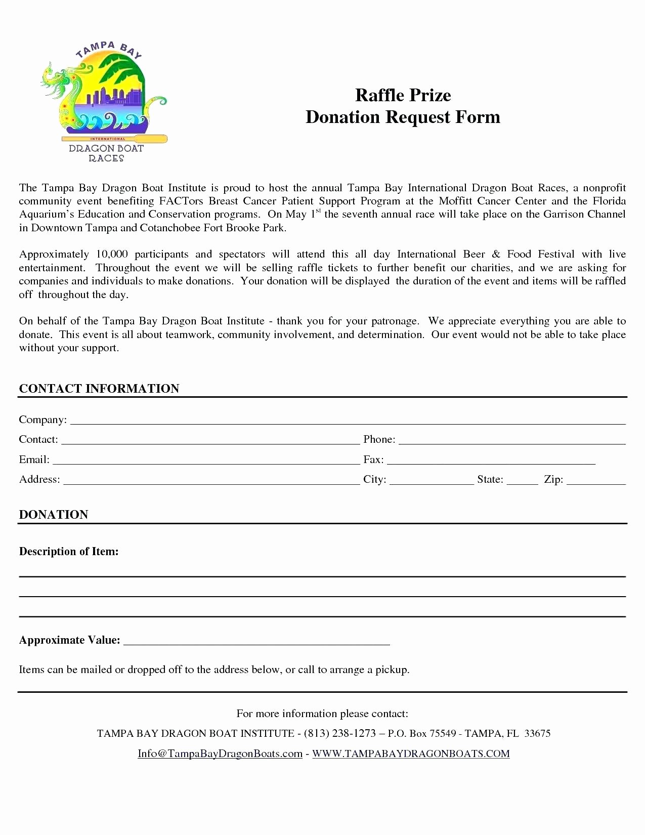 Template Letter Template for Donations Request