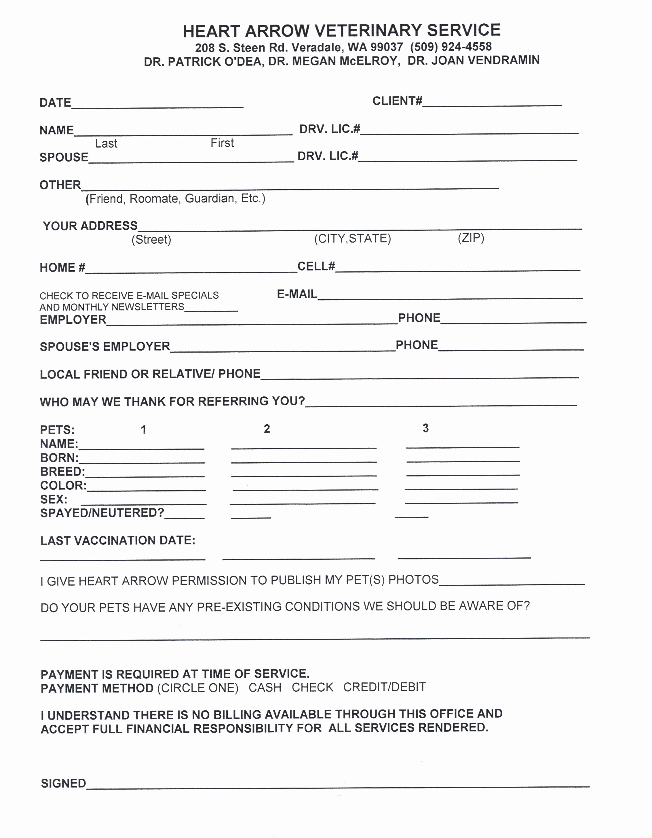 Template New Customer form Template