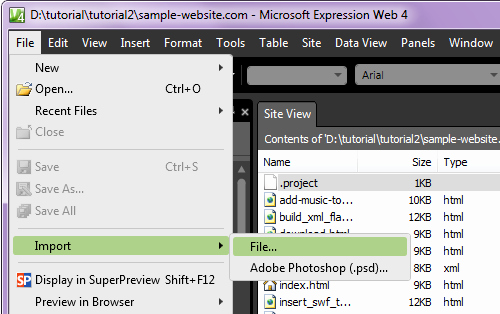 Template Per Microsoft Expression Web Tutorial Needssokol