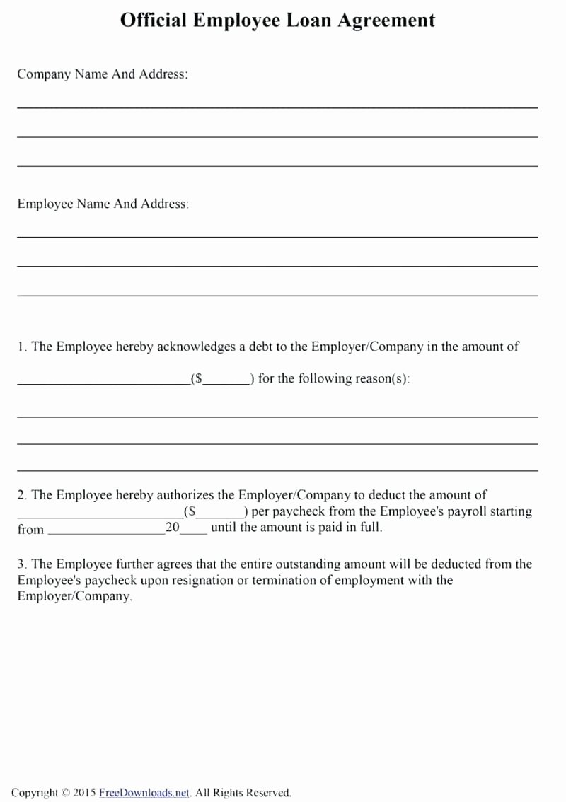 Template Personal Loan Promissory Note Template