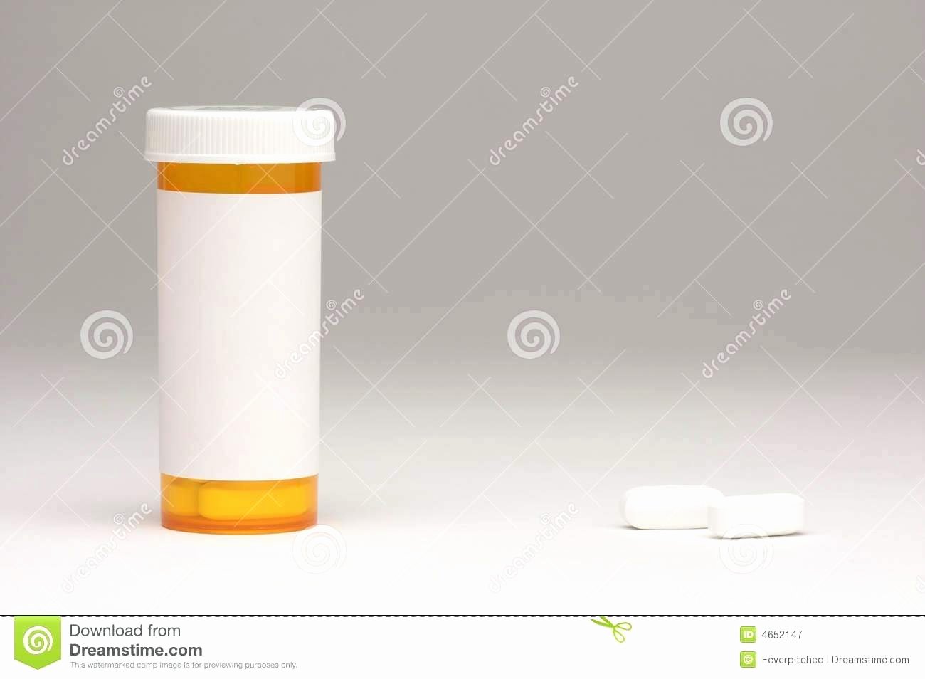 Template Prescription Bottle Label Template Medicine