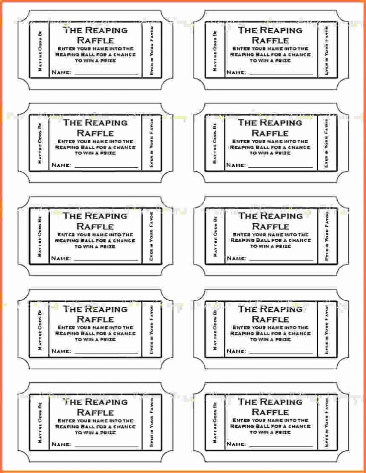 Raffle Ticket Template Google Docs