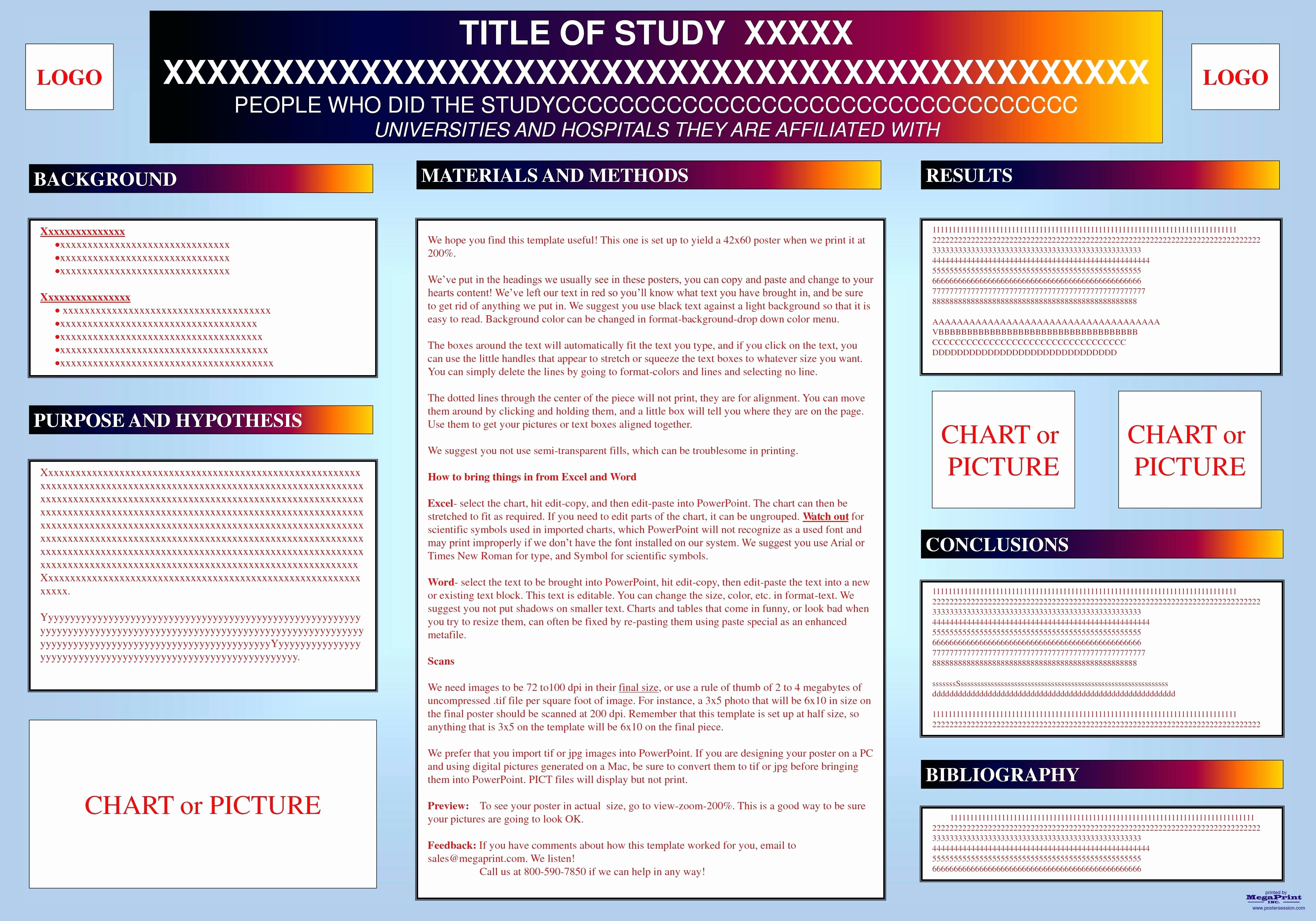 Template Scientific Poster Template Powerpoint