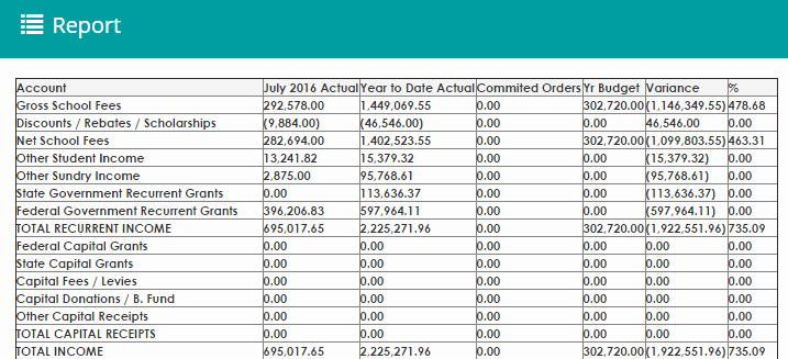 financial management reports template report building