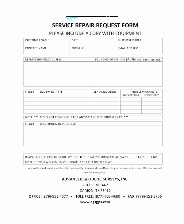 Tenant Repair Request form Template – Shootfrank