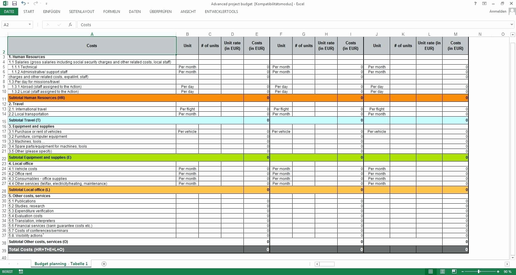 Test Plan Excel Template