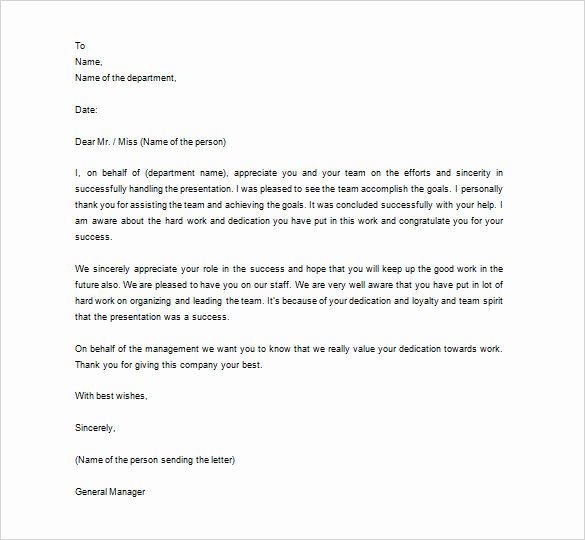Thank You Letter to Employee – 14 Free Word Excel Pdf