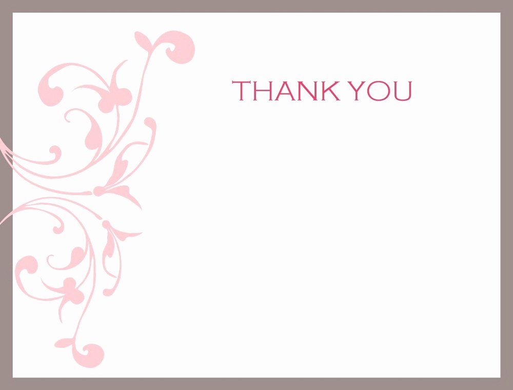 Thank You Note Printable