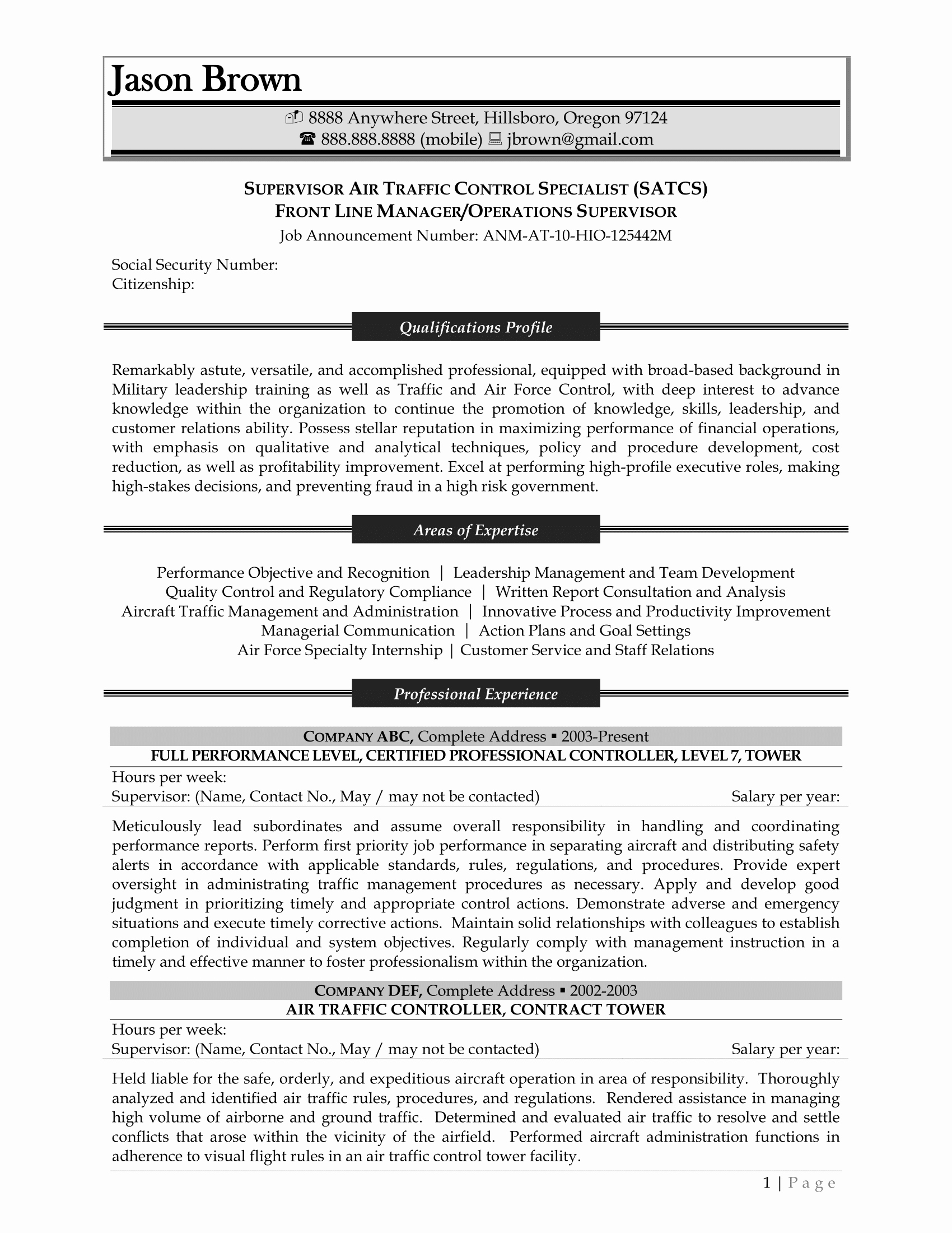 The Best In Writing Federal Resumes