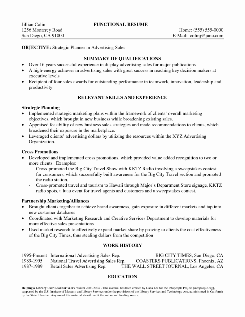 The Best Summary Qualifications Resume Examples