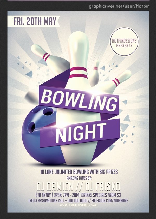 The Gallery for Bowling Flyers