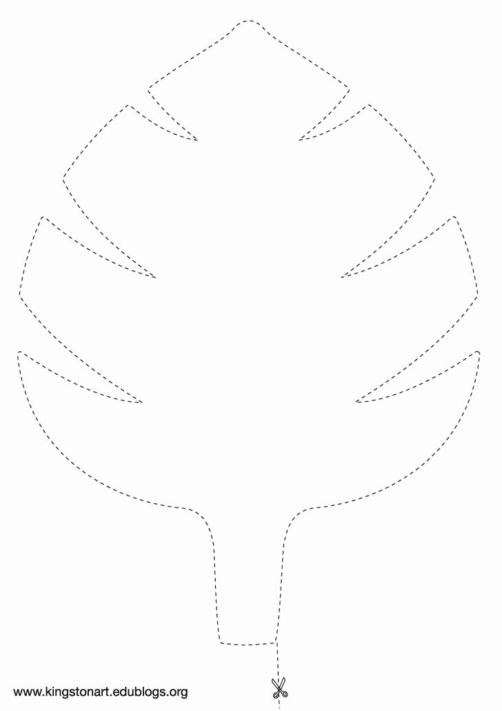 The Gallery for Leaf Template with Lines for Writing