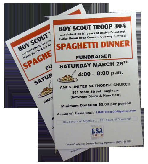 The Gallery for Spaghetti Dinner Fundraiser Ticket