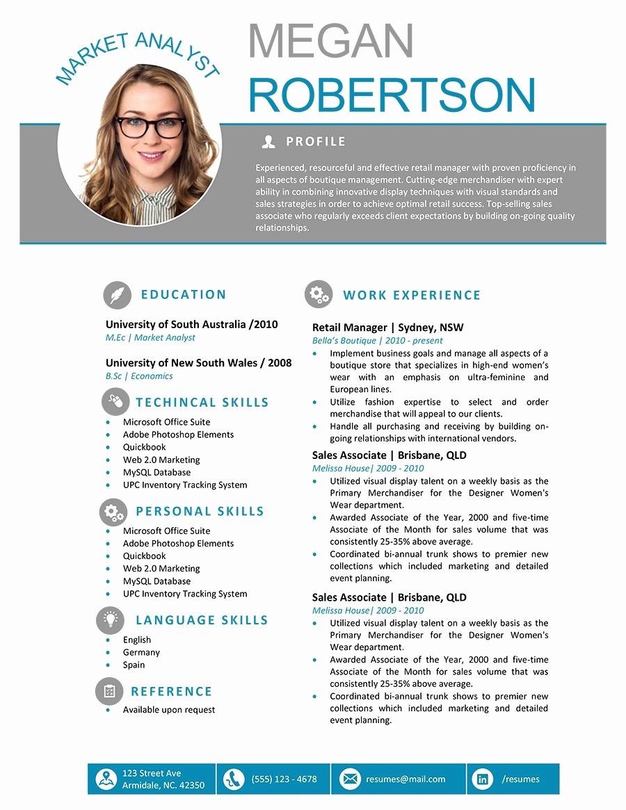 The Megan Resume Professional Word Template