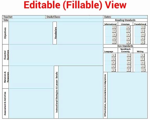 mon core k 5 ela reading lesson plan