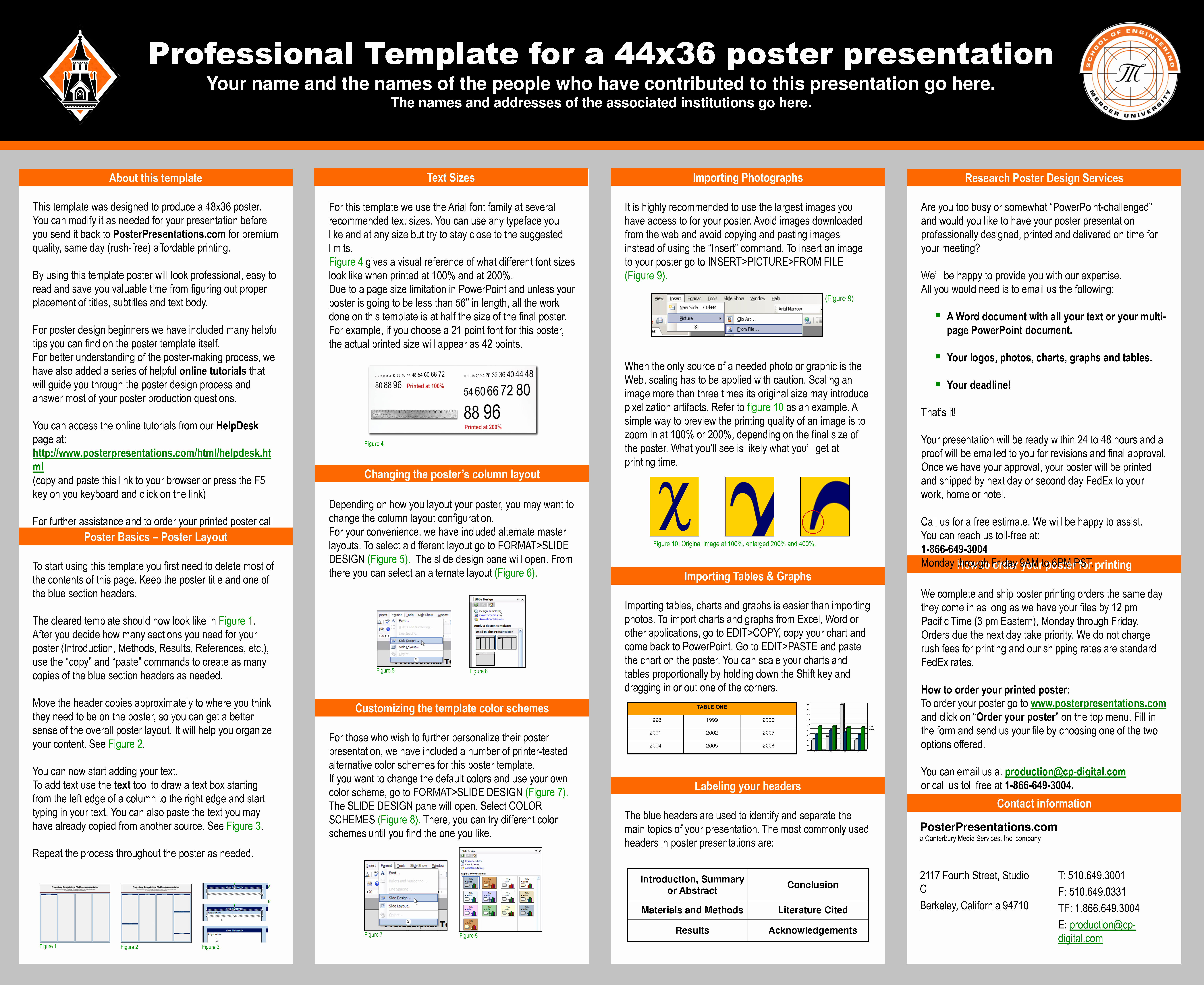 Thesis Poster Template Powerpoint Reportd24 Web Fc2