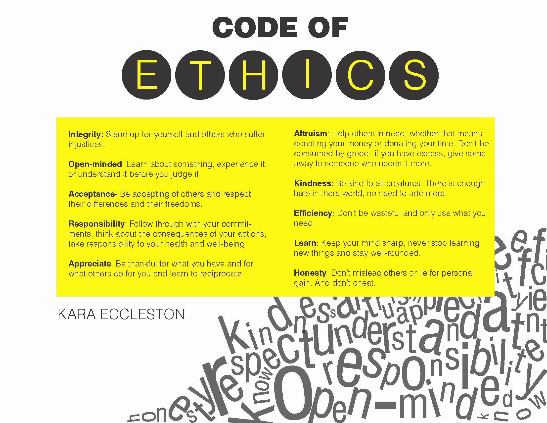 This List Of Ethics Can Be Applied to Everyone and Not