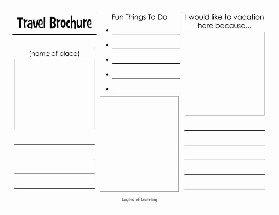 This Printable Travel Brochure Will Help Kids organize