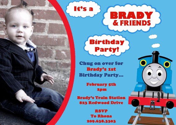 Thomas the Train Birthday Party Invitations Template