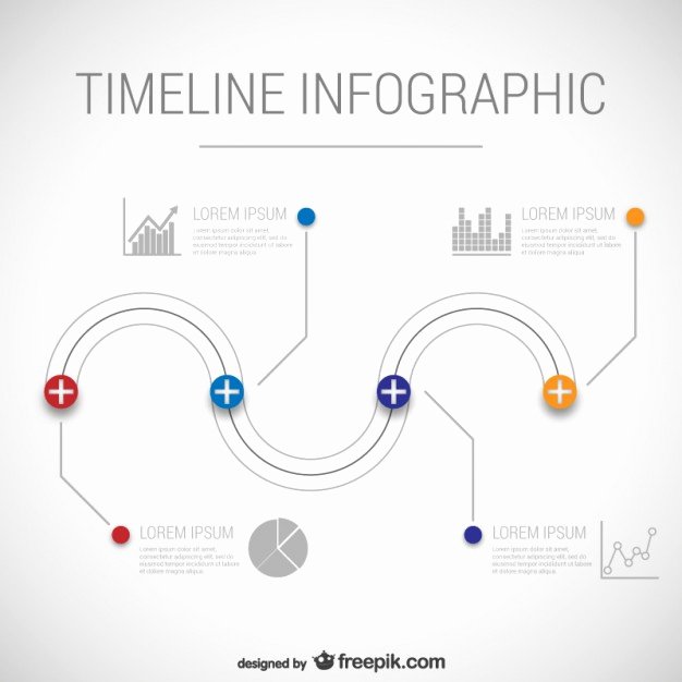Timeline Infographic Template Vector