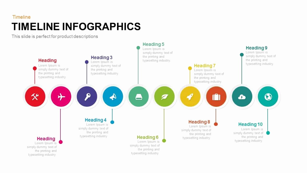 Timeline Infographics Powerpoint and Keynote Template