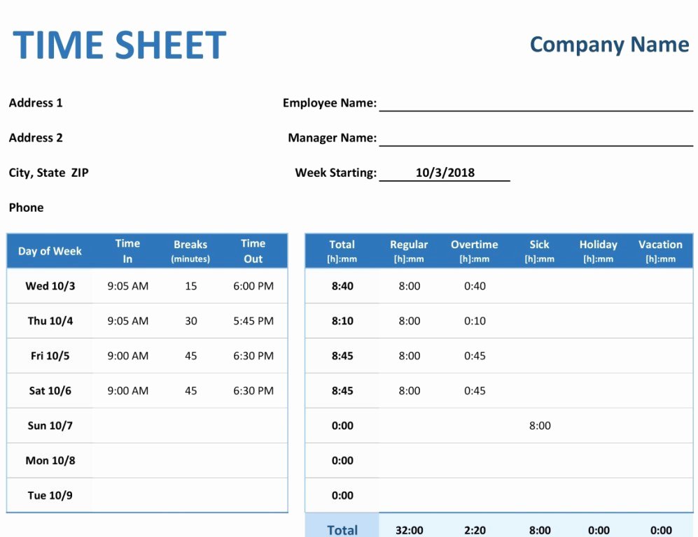 Timesheet Template Excel with Tasks – ifa Rennes