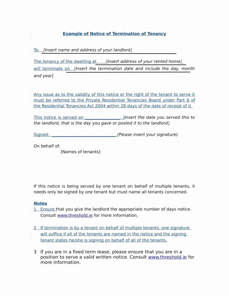 Tips for Writing formal Termination Letters 9 Free