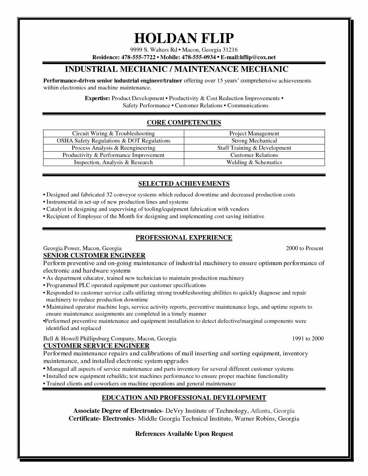 Tire Technician Job Description Resume Resume Ideas