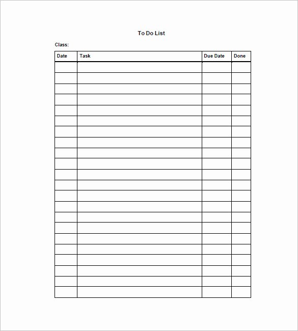To Do List Template 13 Free Word Excel Pdf format