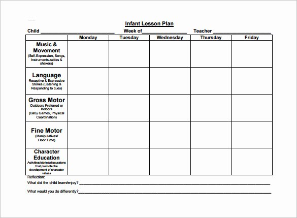 Toddler Lesson Plan Template – 10 Free Word Excel Pdf